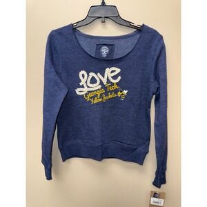 Rivalry Threads Georgia Tech Yellow Jackets Navy Blue Sweatshirt Girls XL 14/16